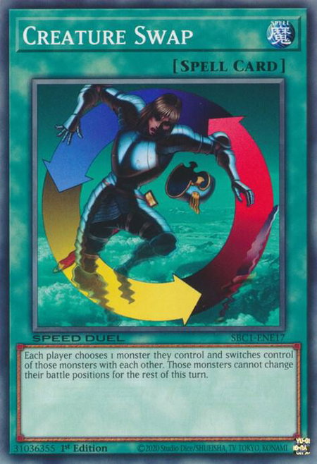 Creature Swap - Speed Duel: Streets of Battle City YuGiOh trading card