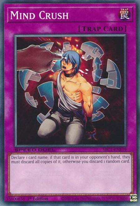 Mind Crush - Speed Duel: Streets of Battle City YuGiOh trading card