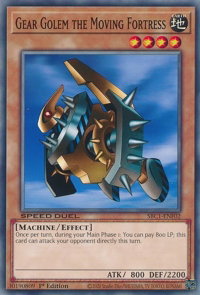 Gear Golem the Moving Fortress - Speed Duel: Streets of Battle City (SBC1) #SBC1-ENF02 - Common / Short Print YuGiOh Trading Card