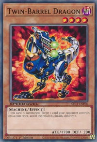 Twin-Barrel Dragon - Speed Duel: Streets of Battle City (SBC1) #SBC1-ENF06 - Common / Short Print YuGiOh Trading Card
