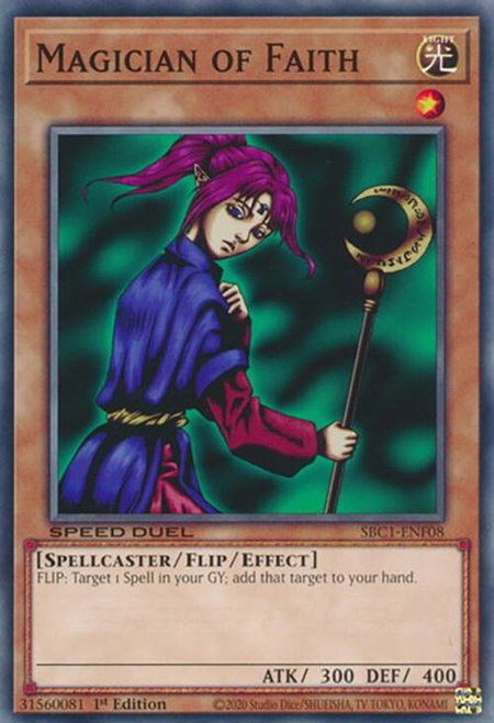 Magician of Faith (F) - Speed Duel: Streets of Battle City YuGiOh trading card