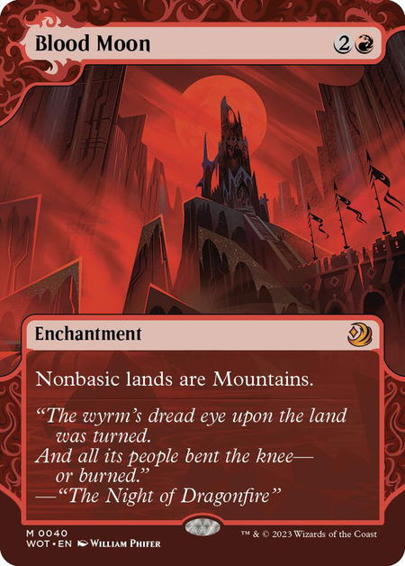 Blood Moon - Wilds of Eldraine: Enchanting Tales Magic: The Gathering trading card