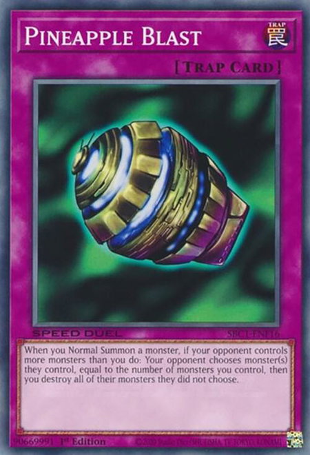 Pineapple Blast - Speed Duel: Streets of Battle City YuGiOh trading card