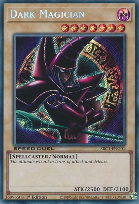 Dark Magician (G) (Secret Rare) - Speed Duel: Streets of Battle City YuGiOh trading card