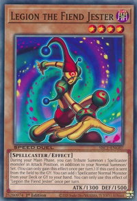 Legion the Fiend Jester - Speed Duel: Streets of Battle City (SBC1) #SBC1-ENG07 - Common / Short Print YuGiOh Trading Card