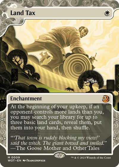 Land Tax - Wilds of Eldraine: Enchanting Tales Magic: The Gathering trading card
