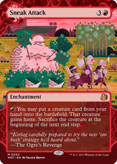 Sneak Attack - Wilds of Eldraine: Enchanting Tales Magic: The Gathering trading card