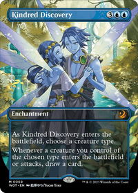 Kindred Discovery (Anime Borderless) - Wilds of Eldraine: Enchanting Tales (WOT) #69 - Mythic Magic: The Gathering Trading Card