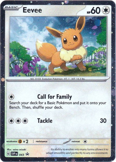 Eevee - 043 - SV: Scarlet & Violet Promo Cards Pokémon trading card