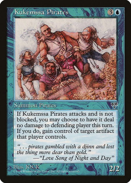 Kukemssa Pirates - Mirage Magic: The Gathering trading card