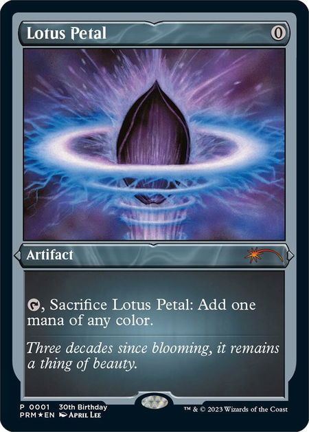 Lotus Petal (Foil Etched) - Unique and Miscellaneous Promos Magic: The Gathering trading card