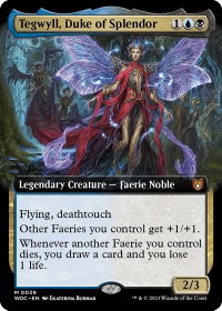 Tegwyll, Duke of Splendor (Extended Art) - Commander: Wilds of Eldraine (WOC) #39 - Mythic Rare Magic: The Gathering Trading Card