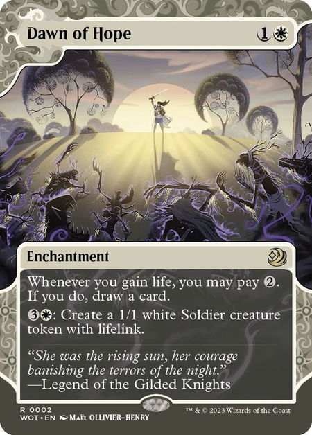 Dawn of Hope - Wilds of Eldraine: Enchanting Tales Magic: The Gathering trading card