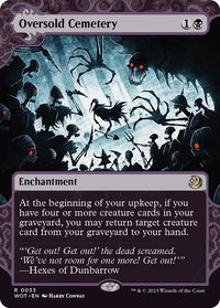 Oversold Cemetery - Wilds of Eldraine: Enchanting Tales (WOT) #33 - Rare Magic: The Gathering Trading Card