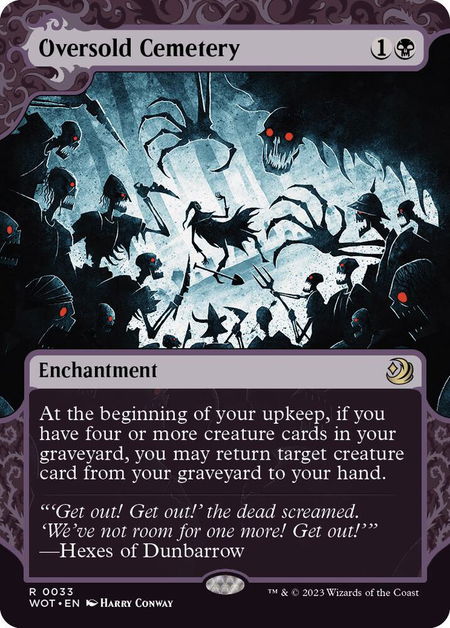 Oversold Cemetery - Wilds of Eldraine: Enchanting Tales Magic: The Gathering trading card