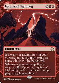 Leyline of Lightning - Wilds of Eldraine: Enchanting Tales (WOT) #45 - Rare Magic: The Gathering Trading Card