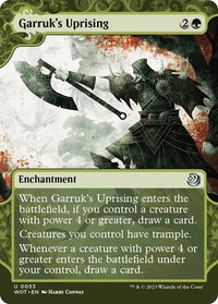 Garruk's Uprising - Wilds of Eldraine: Enchanting Tales (WOT) #53 - Uncommon Magic: The Gathering Trading Card