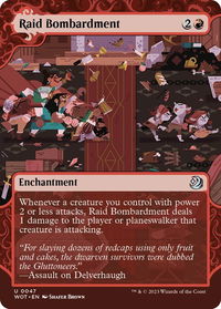 Raid Bombardment - Wilds of Eldraine: Enchanting Tales (WOT) #47 - Uncommon Magic: The Gathering Trading Card