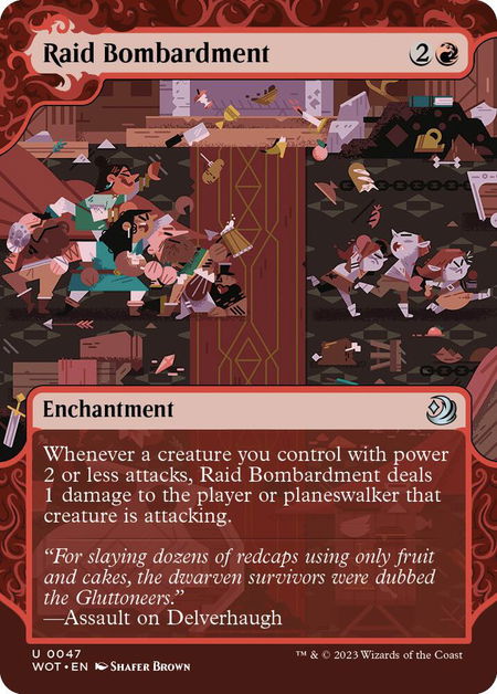 Raid Bombardment - Wilds of Eldraine: Enchanting Tales Magic: The Gathering trading card