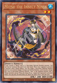 Mitsu the Insect Ninja - The Lost Art Promotion (LART) #LART-EN061 - Ultra Rare YuGiOh Trading Card