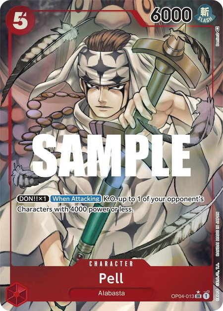 Pell (Alternate Art) trading card from Kingdoms of Intrigue Pell (Alternate Art) - Kingdoms of Intrigue One Piece trading card