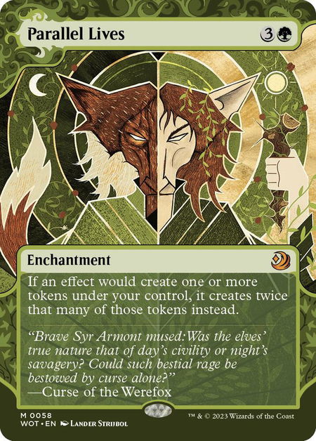 Parallel Lives - Wilds of Eldraine: Enchanting Tales Magic: The Gathering trading card
