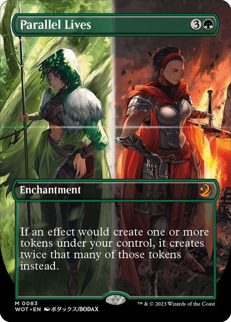 Parallel Lives (Anime Borderless) - Wilds of Eldraine: Enchanting Tales Magic: The Gathering trading card