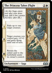 The Princess Takes Flight - Wilds of Eldraine (WOE) #23 - Uncommon Magic: The Gathering Trading Card