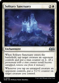 Solitary Sanctuary - Wilds of Eldraine (WOE) #30 - Uncommon Magic: The Gathering Trading Card