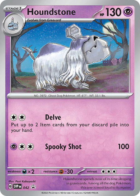 Houndstone - 042 - SV: Scarlet & Violet Promo Cards Pokémon trading card