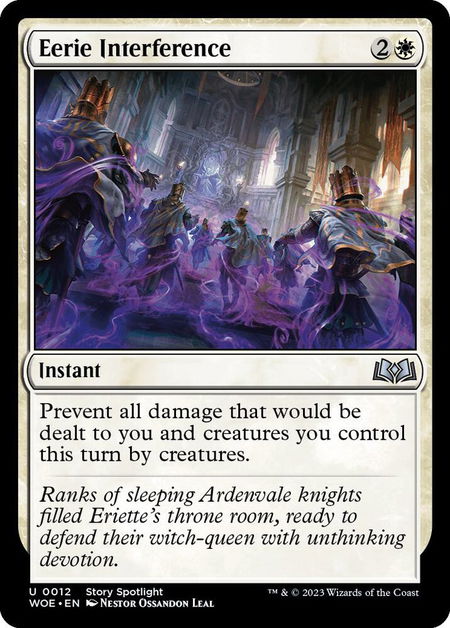 Eerie Interference - Wilds of Eldraine Magic: The Gathering trading card
