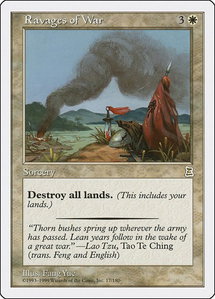 Ravages of War - Portal Three Kingdoms (PTK) #17 - Rare Magic: The Gathering Trading Card
