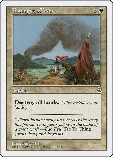Ravages of War - Portal Three Kingdoms Magic: The Gathering trading card