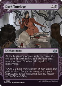 Dark Tutelage - Wilds of Eldraine: Enchanting Tales (WOT) #28 - Uncommon Magic: The Gathering Trading Card