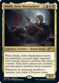 Malik, Grim Manipulator - SLX Cards (SLX) #23 - Mythic Magic: The Gathering Trading Card