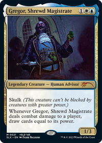 Gregor, Shrewd Magistrate - SLX Cards (SLX) #21 - Mythic Magic: The Gathering Trading Card