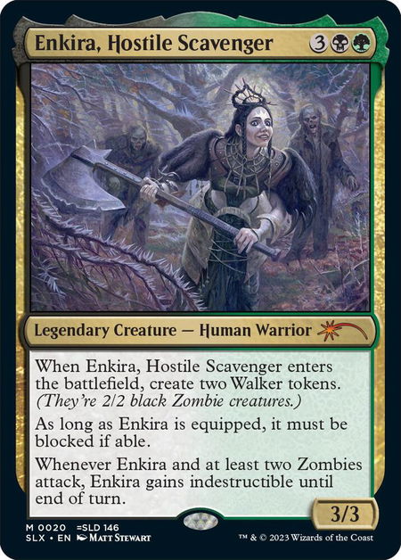 Enkira, Hostile Scavenger - SLX Cards Magic: The Gathering trading card