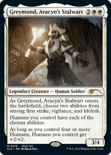 Greymond, Avacyn's Stalwart - SLX Cards Magic: The Gathering trading card