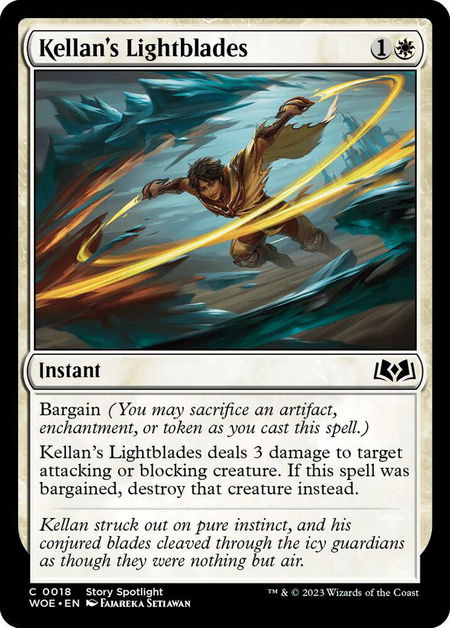Kellan's Lightblades - Wilds of Eldraine Magic: The Gathering trading card