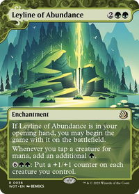 Leyline of Abundance - Wilds of Eldraine: Enchanting Tales (WOT) #56 - Rare Magic: The Gathering Trading Card