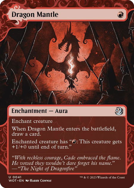 Dragon Mantle - Wilds of Eldraine: Enchanting Tales Magic: The Gathering trading card