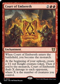 Court of Embereth - Commander: Wilds of Eldraine (WOC) #24 - Rare Magic: The Gathering Trading Card