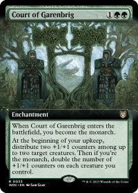 Court of Garenbrig (Extended Art) - Commander: Wilds of Eldraine (WOC) #33 - Rare Magic: The Gathering Trading Card