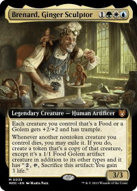 Brenard, Ginger Sculptor (Extended Art) - Commander: Wilds of Eldraine (WOC) #35 - Mythic Rare Magic: The Gathering Trading Card