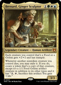 Brenard, Ginger Sculptor - Commander: Wilds of Eldraine (WOC) #27 - Mythic Rare Magic: The Gathering Trading Card