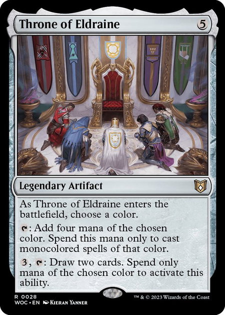 Throne of Eldraine trading card from Commander: Wilds of Eldraine Throne of Eldraine - Commander: Wilds of Eldraine Magic: The Gathering trading card