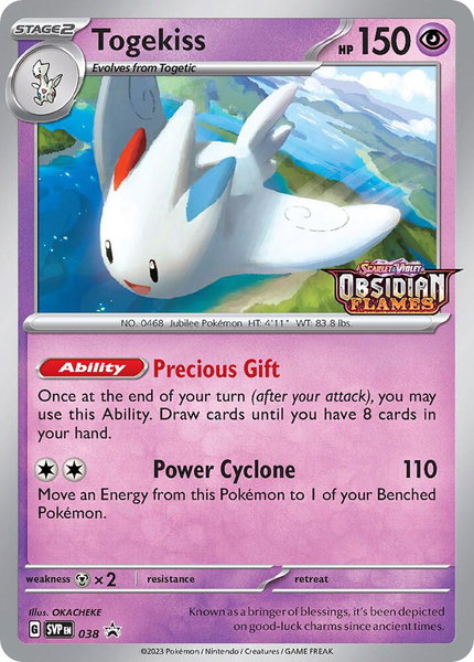 Togekiss - 038 (Prerelease) - SV: Scarlet & Violet Promo Cards Pokémon trading card