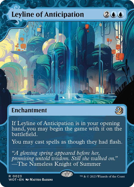 Leyline of Anticipation - Wilds of Eldraine: Enchanting Tales Magic: The Gathering trading card