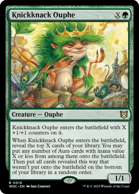 Knickknack Ouphe - Commander: Wilds of Eldraine Magic: The Gathering trading card