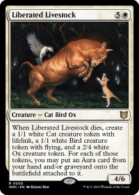 Liberated Livestock - Commander: Wilds of Eldraine (WOC) #5 - Rare Magic: The Gathering Trading Card